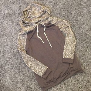 Brown Cheetah Hoodie